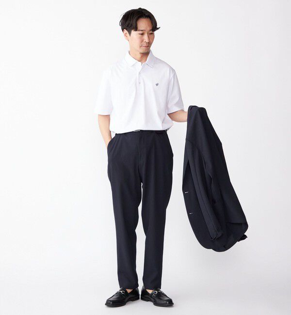 SHIPS「【WEB限定】SHIPS:〈吸水速乾〉アイスタッチ ワンポイント ロゴ レギュラーカラー ポロシャツ」|Tシャツ・カットソー|