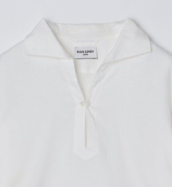 SHIPS「SHIPS: フレックスリネン 7スリーブ カプリ シャツ」|シャツ・ブラウス|