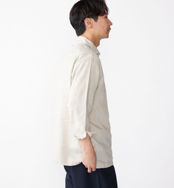 SHIPS「SHIPS: フレックスリネン 7スリーブ カプリ シャツ」|シャツ・ブラウス|