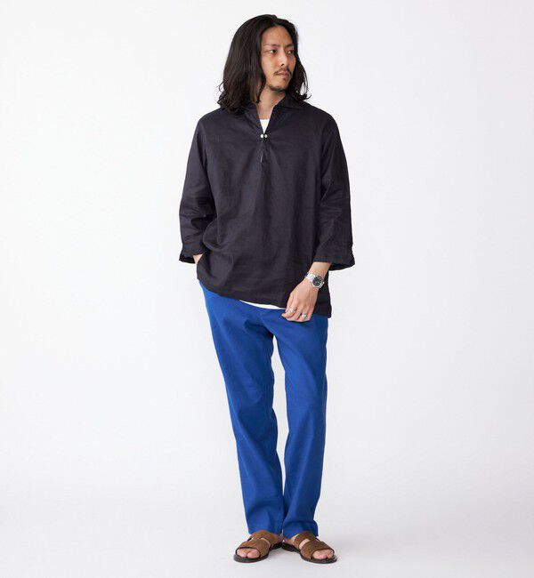 SHIPS「SHIPS: フレックスリネン 7スリーブ カプリ シャツ」|シャツ・ブラウス|