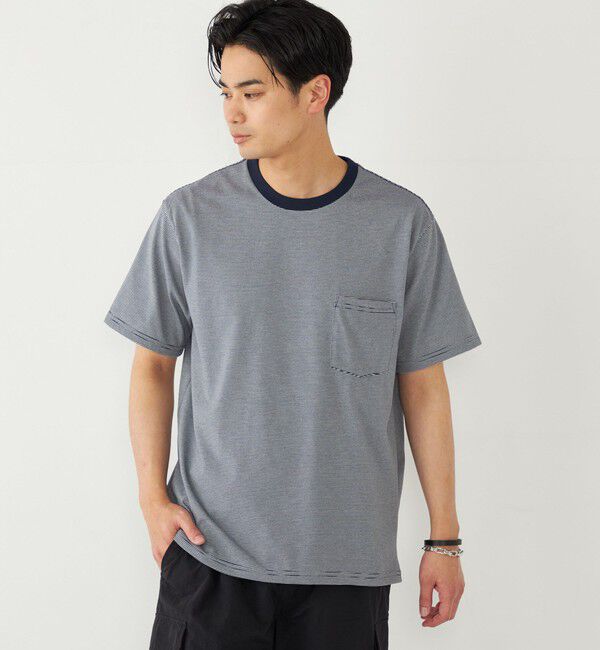 SHIPS Colors 「SHIPS Colors:CAVE(R) ボーダー Tシャツ◇」|Tシャツ・カットソー|ネイビー
