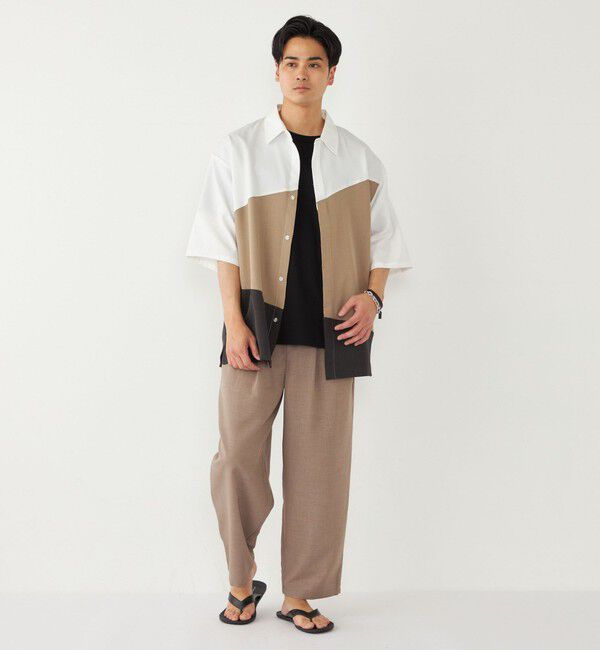 SHIPS Colors 「SHIPS Colors:〈洗濯機可能〉比翼 ブロッキング シャツ」|シャツ・ブラウス|