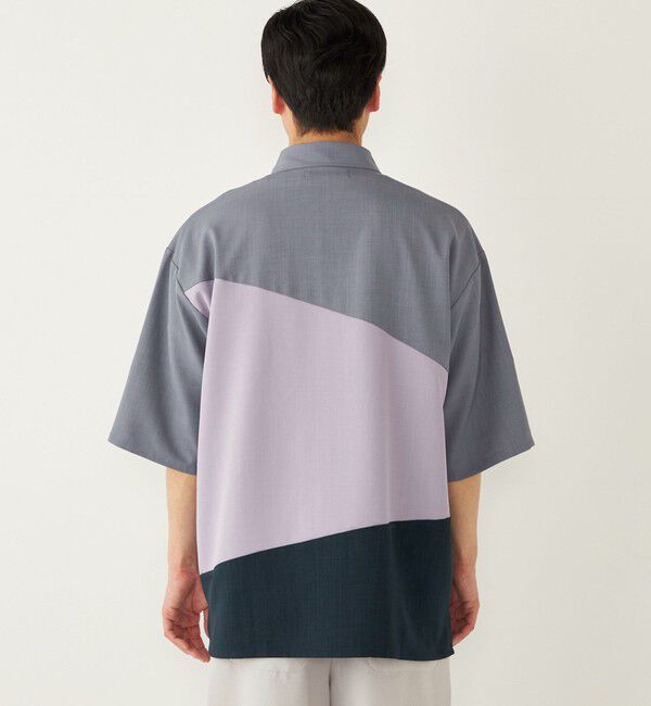 SHIPS Colors 「SHIPS Colors:〈洗濯機可能〉比翼 ブロッキング シャツ」|シャツ・ブラウス|