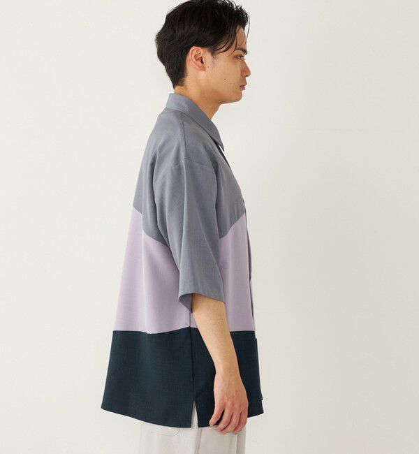 SHIPS Colors 「SHIPS Colors:〈洗濯機可能〉比翼 ブロッキング シャツ」|シャツ・ブラウス|