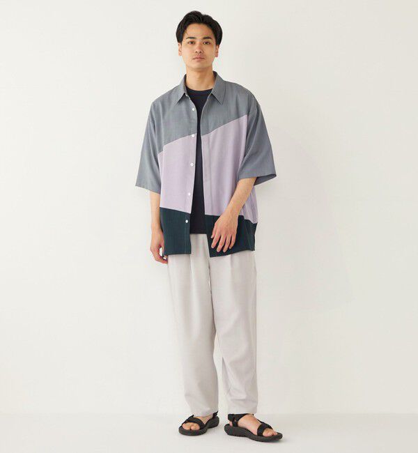 SHIPS Colors 「SHIPS Colors:〈洗濯機可能〉比翼 ブロッキング シャツ」|シャツ・ブラウス|