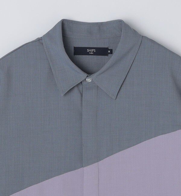 SHIPS Colors 「SHIPS Colors:〈洗濯機可能〉比翼 ブロッキング シャツ」|シャツ・ブラウス|