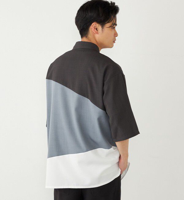 SHIPS Colors 「SHIPS Colors:〈洗濯機可能〉比翼 ブロッキング シャツ」|シャツ・ブラウス|