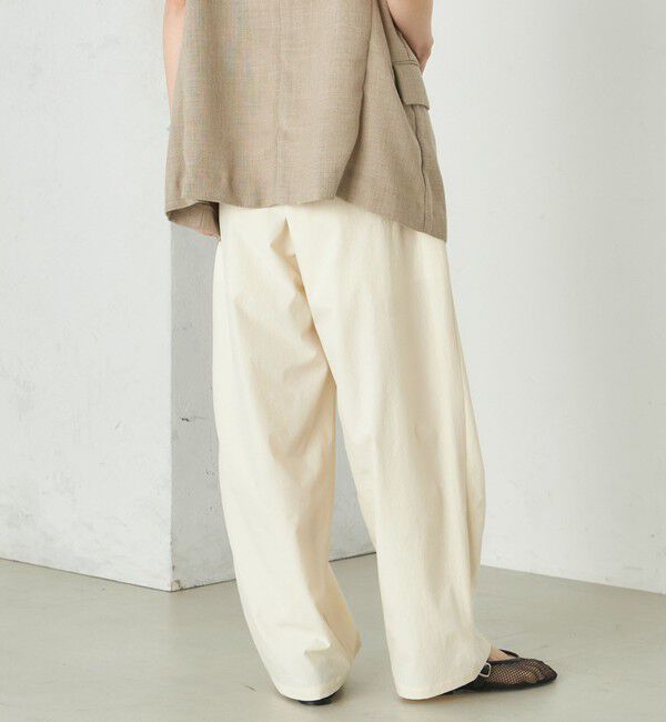 SHIPS for women「Wai＋:〈手洗い可能〉2タック スラックス」|スラックス|