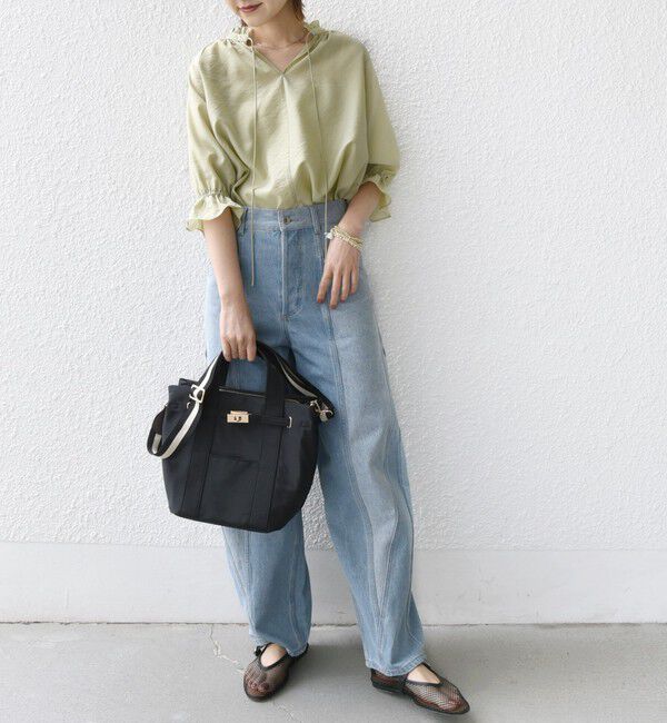 SHIPS for women「【WEB限定】パーテーション ライン テープ バッグ」|ショルダー・メッセンジャー|