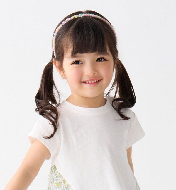 SHIPS Colors 「SHIPS Colors:ビーズ ヘッドバンド(KIDS)」|カチューシャ|ライトホワイト