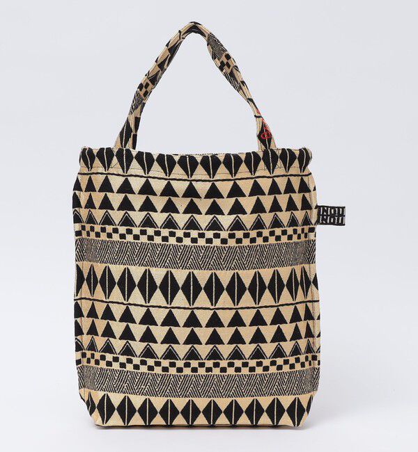 SHIPS「BINDU: トライバル ジャカード リバース トート バッグ」|リュック|ブラック