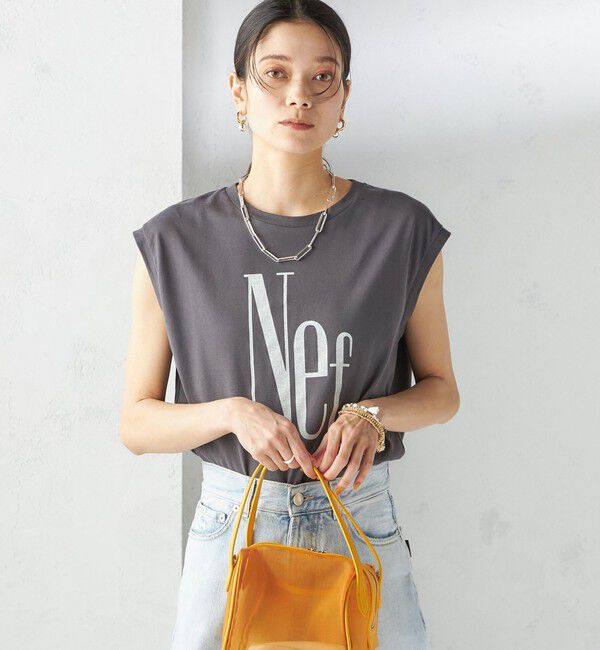 SHIPS for women「プラチナ ヴェール フレンチ スリーブ TEE」|Tシャツ・カットソー|