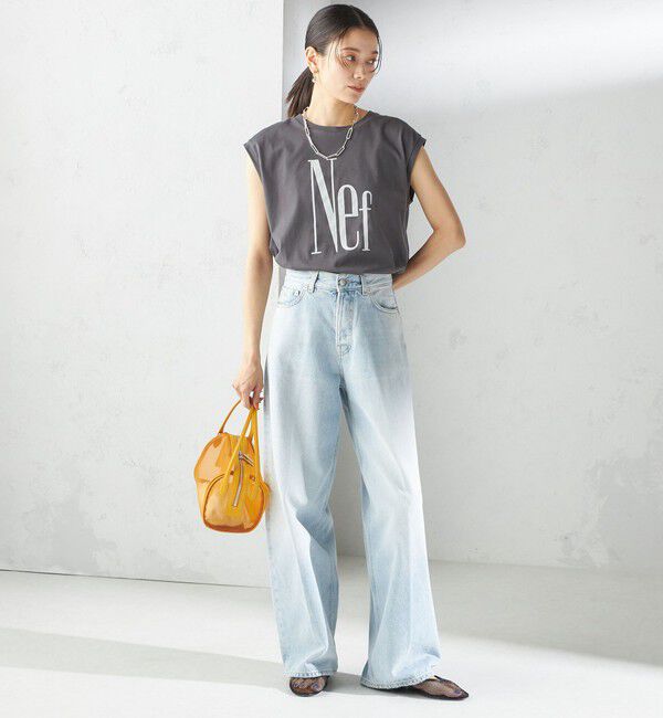 SHIPS for women「プラチナ ヴェール フレンチ スリーブ TEE」|Tシャツ・カットソー|