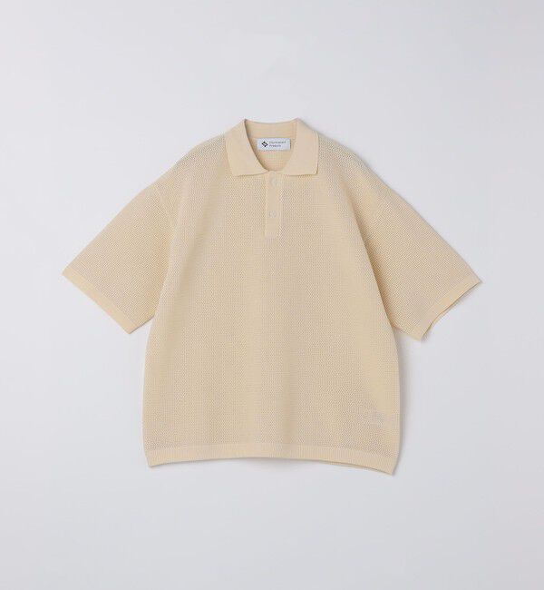 SHIPS「City Ambient Products:〈手洗い可能〉ポリエステル メッシュ ニット ショートスリーブ ポロ」|ポロシャツ|