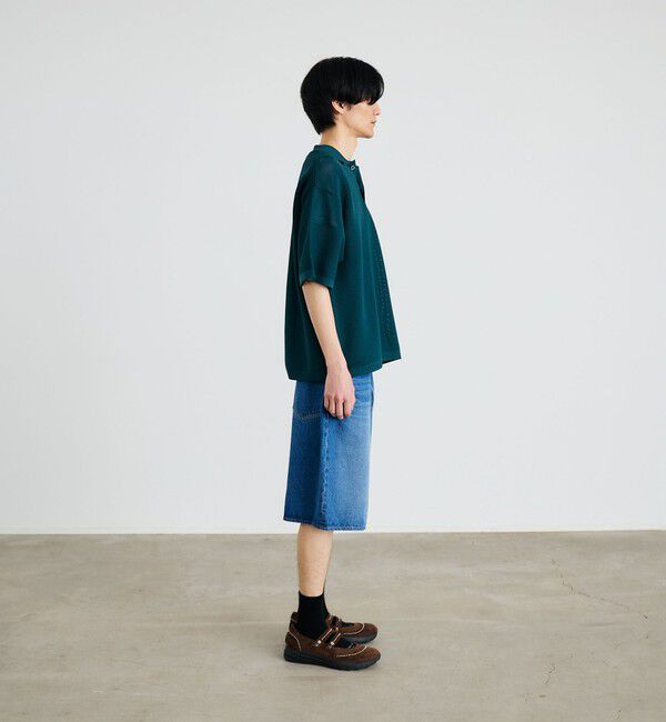 SHIPS「City Ambient Products:〈手洗い可能〉ポリエステル メッシュ ニット ショートスリーブ ポロ」|ポロシャツ|