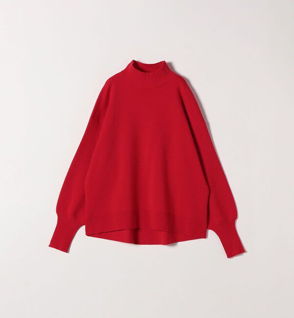 SHIPS any「SHIPS any:〈洗濯機可能〉ハイネック ボリュームスリーブ ロングリブ ニット プルオーバー」|ニット・セーター|