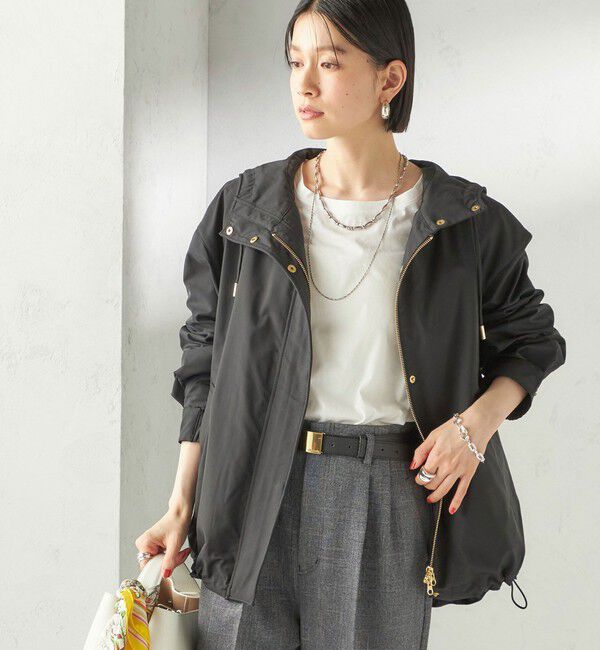 SHIPS for women「〈手洗い可能  / 撥水加工〉キルティング ベスト 付き マウンテン パーカー」|その他|ブラック