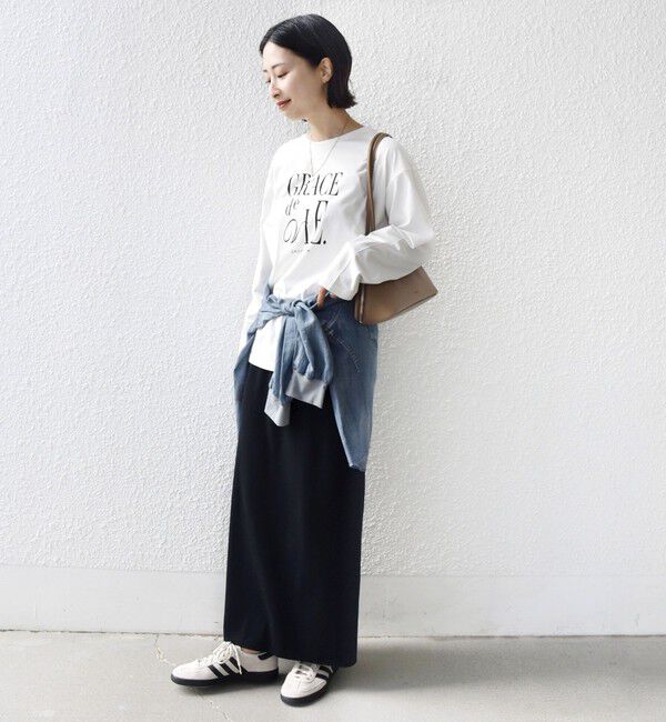 SHIPS for women「《予約》ロング スリーブ プリント TEE」|Tシャツ・カットソー|