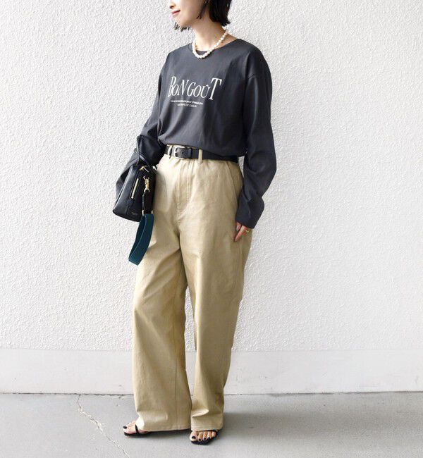 SHIPS for women「《予約》ロング スリーブ プリント TEE」|Tシャツ・カットソー|