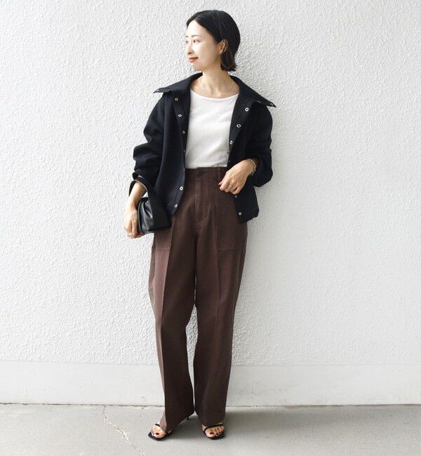 SHIPS for women「《予約》【WEB限定】〈手洗い可能〉裾 ドロスト ダンボール スナップ ボタン カーディガン」|カーディガン|