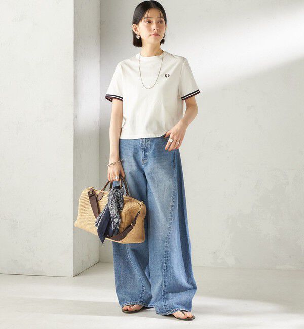 SHIPS for women「《予約》FRED PERRY:G2162 TIPPED T SHIRT」|Tシャツ・カットソー|