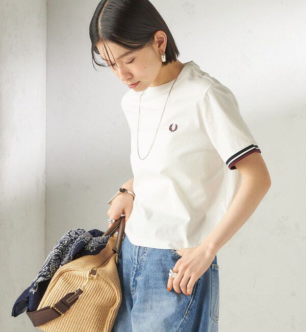 SHIPS for women「《予約》FRED PERRY:G2162 TIPPED T SHIRT」|Tシャツ・カットソー|