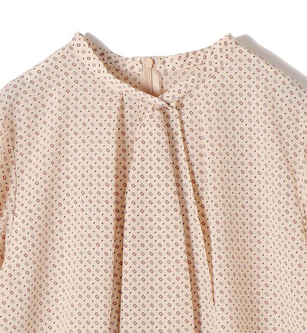 SHIPS for women「〈手洗い可能〉プリント タイ 長袖 ブラウス」|シャツ・ブラウス|