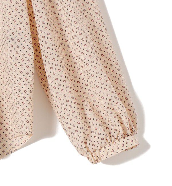 SHIPS for women「〈手洗い可能〉プリント タイ 長袖 ブラウス」|シャツ・ブラウス|