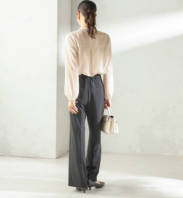 SHIPS for women「〈手洗い可能〉プリント タイ 長袖 ブラウス」|シャツ・ブラウス|