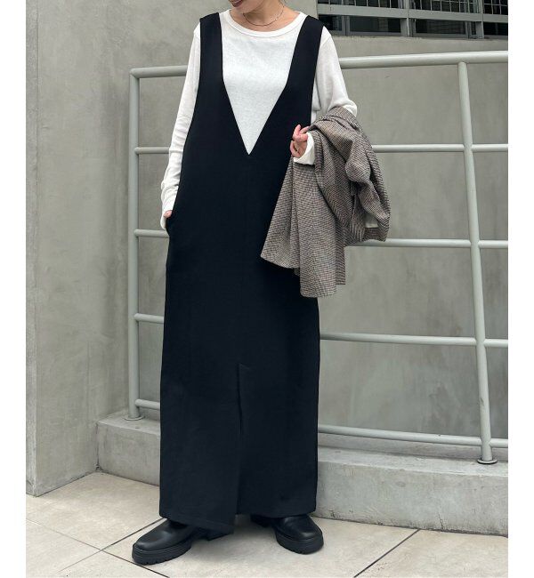 OUTDOOR PRODUCTS Usual Things「追加3ダンボールニット2WAYジャンスカ」|ワンピース|