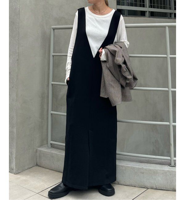 OUTDOOR PRODUCTS Usual Things「追加3ダンボールニット2WAYジャンスカ」|ワンピース|