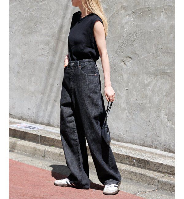 OUTDOOR PRODUCTS Usual Things「追加2 ULTライトデニムハイライズルーズ5PKT」|デニム|