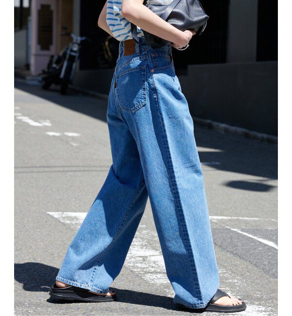 OUTDOOR PRODUCTS Usual Things「追加2 ULTライトデニムハイライズルーズ5PKT」|デニム|