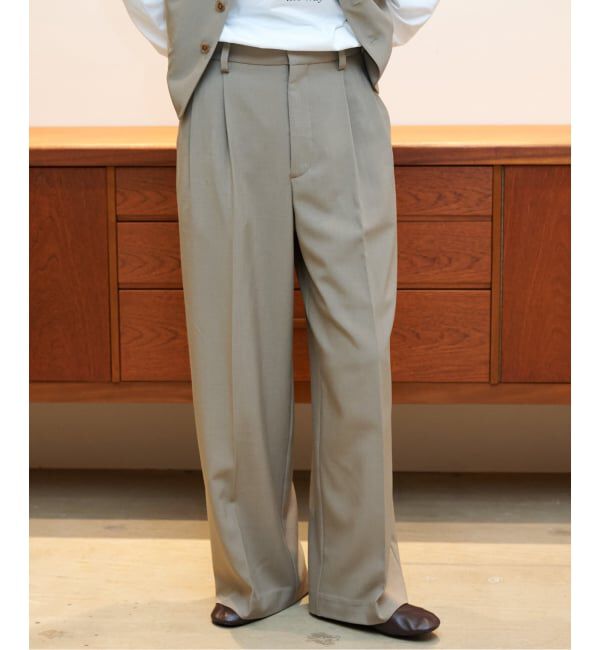 OUTDOOR PRODUCTS Usual Things「≪予約/WEB・横浜店限定カラーあり≫ORDINARY タックワイドスラックス」|スラックス|