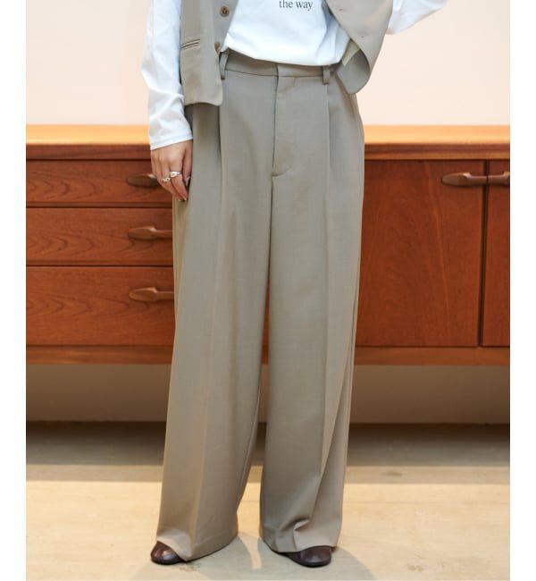 OUTDOOR PRODUCTS Usual Things「≪予約/WEB・横浜店限定カラーあり≫ORDINARY タックワイドスラックス」|スラックス|