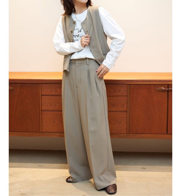 OUTDOOR PRODUCTS Usual Things「≪予約/WEB・横浜店限定カラーあり≫ORDINARY タックワイドスラックス」|スラックス|