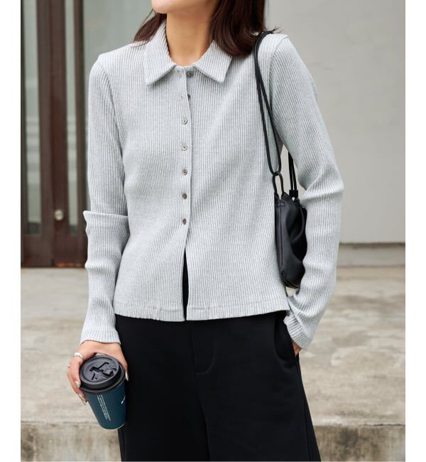 OUTDOOR PRODUCTS Usual Things「≪予約≫リブタイトポロシャツカットソー」|Tシャツ・カットソー|