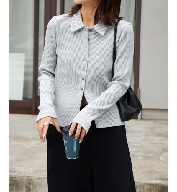 OUTDOOR PRODUCTS Usual Things「≪予約≫リブタイトポロシャツカットソー」|Tシャツ・カットソー|