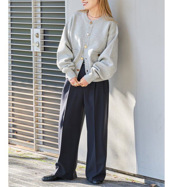 OUTDOOR PRODUCTS Usual Things「≪予約≫スウェットライク金ボタンカーデ」|カーディガン|