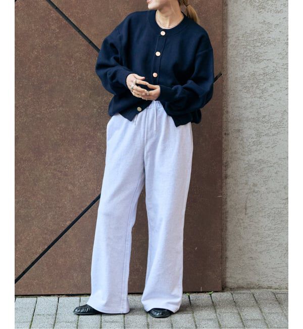 OUTDOOR PRODUCTS Usual Things「≪予約≫スウェットライク金ボタンカーデ」|カーディガン|