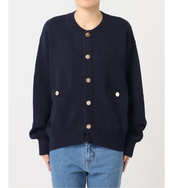 OUTDOOR PRODUCTS Usual Things「≪予約≫スウェットライク金ボタンカーデ」|カーディガン|
