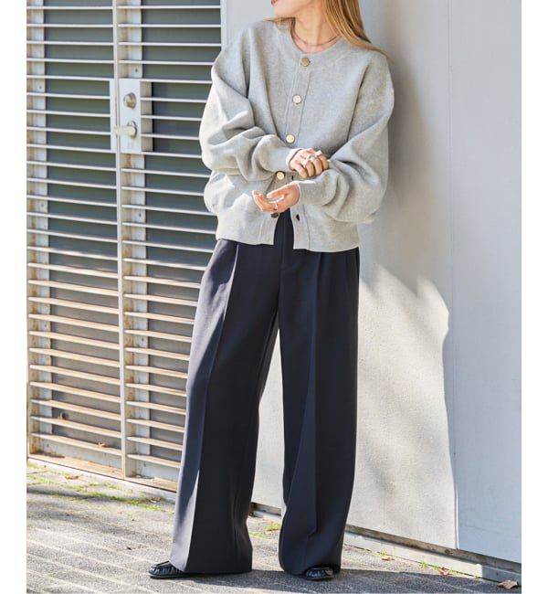 OUTDOOR PRODUCTS Usual Things「≪予約≫スウェットライク金ボタンカーデ」|カーディガン|