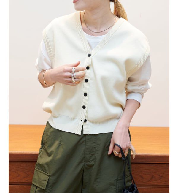 OUTDOOR PRODUCTS Usual Things「≪予約≫フルニードルVネックベスト」|ベスト・ジレ|