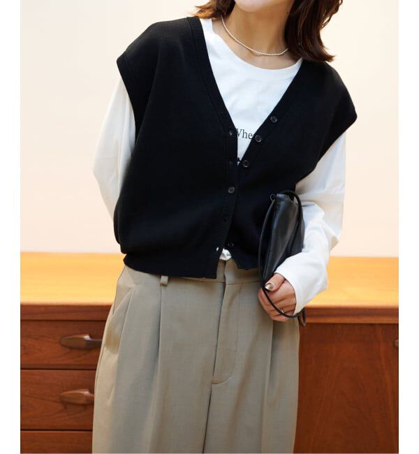 OUTDOOR PRODUCTS Usual Things「≪予約≫フルニードルVネックベスト」|ベスト・ジレ|