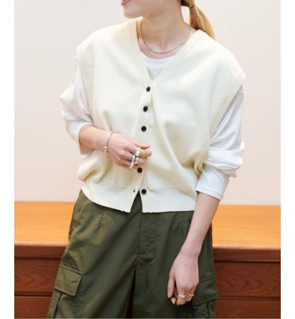 OUTDOOR PRODUCTS Usual Things「≪予約≫フルニードルVネックベスト」|ベスト・ジレ|