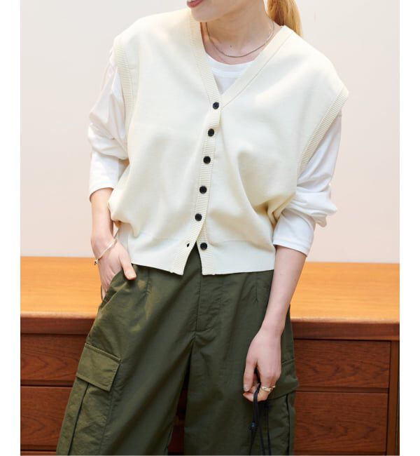 OUTDOOR PRODUCTS Usual Things「≪予約≫フルニードルVネックベスト」|ベスト・ジレ|