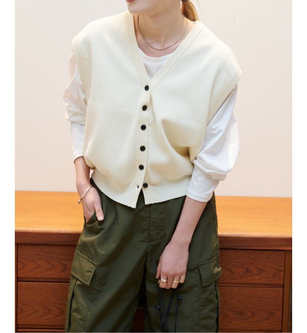 OUTDOOR PRODUCTS Usual Things「≪予約≫フルニードルVネックベスト」|ベスト・ジレ|