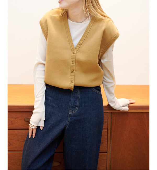 OUTDOOR PRODUCTS Usual Things「≪予約≫フルニードルVネックベスト」|ベスト・ジレ|