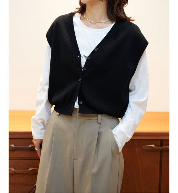 OUTDOOR PRODUCTS Usual Things「≪予約≫フルニードルVネックベスト」|ベスト・ジレ|