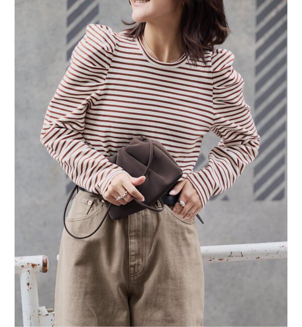 OUTDOOR PRODUCTS Usual Things「≪予約/WEB限定カラーあり≫ボリュームスリーブボーダープルオーバー」|Tシャツ・カットソー|